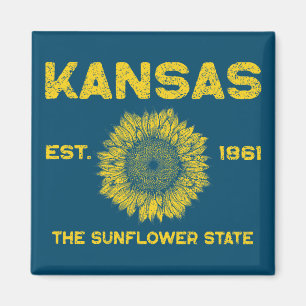 Vintag Kansas Magnet