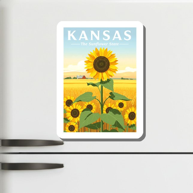 Vintag Kansas Magnet (Von Creator hochgeladen)