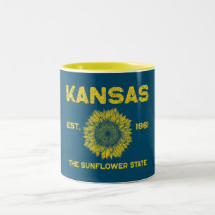 Vintag Kansas Zweifarbige Tasse