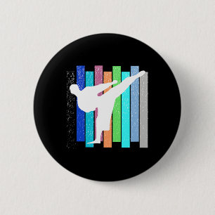 Vintag Karate Judo Kickboxing Wrestling Männer Fra Button