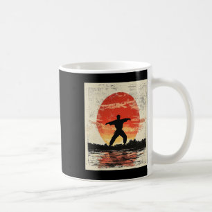 Vintag Karate Not Silhouette Japanischer Mart Kaffeetasse