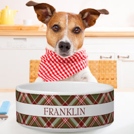 Vintag Kariert | Red Green White Karo Custom Napf