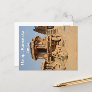 Vintag Karnataka Indien Vintag Tourismus Reisen hi Postkarte