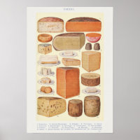 VINTAG-KÄSE-DESIGN-POSTER
