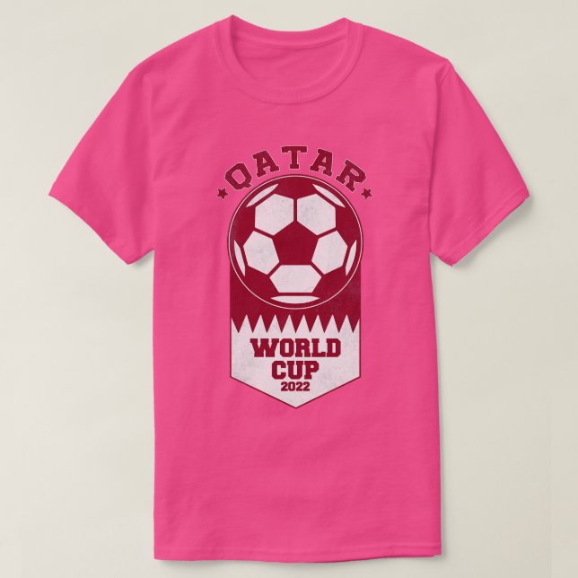 Vintag-Katar-Weltmeisterschaft 2022 T-Shirt (Design vorne)