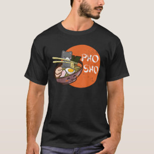 Vintag Kawaii Cat Pho Sho Vietnamese Bowl Ramen N T-Shirt