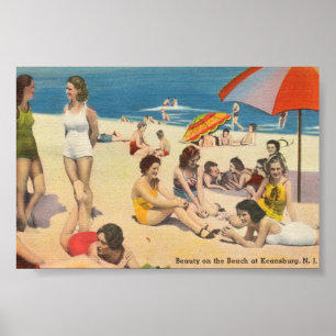 Vintag Keansburg, New Jersey Beach Party - Shore Poster