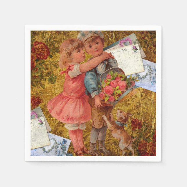 Vintag Keepake Serviette (Vorderseite)