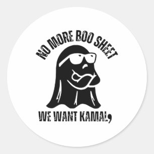 Vintag kein Bootschild mehr Wir Wollte Kamala Hall Runder Aufkleber