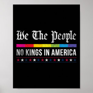 Vintag keine Könige in Amerika Wir, die Menschen P Poster