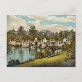 Vintag Kensington Gardens London England Postkarte
