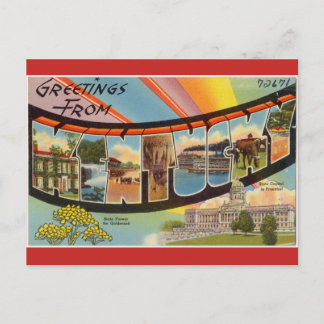 Vintag, Kentucky-Bild. Postkarte