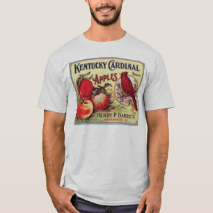 Vintag Kentucky Kardinal Apples, Henry P Barret, T-Shirt