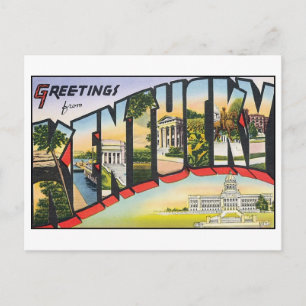 Vintag Kentucky Postcard Postkarte