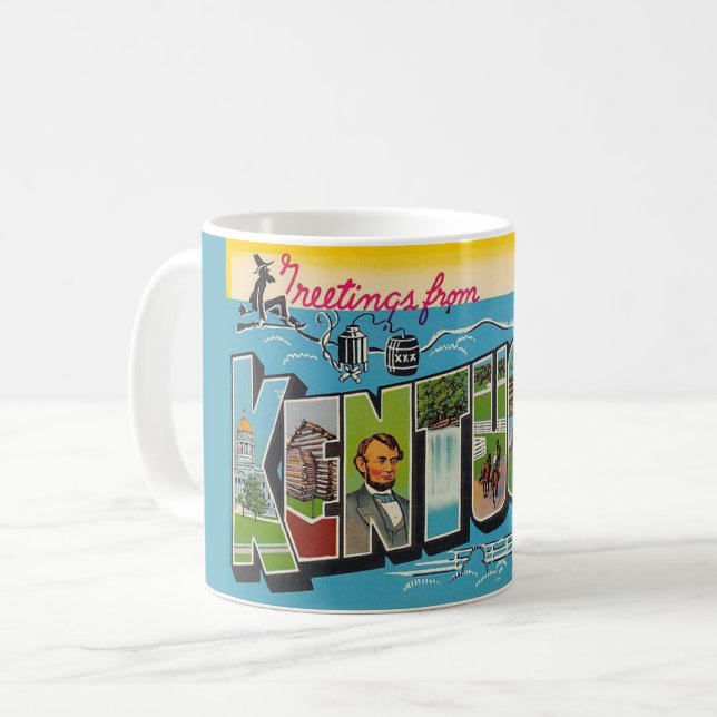 Vintag Kentucky Tasse (Vorderseite Links)