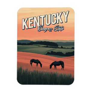 Vintag Kentucky Travel Magnet