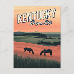 Vintag Kentucky Travel Postkarte