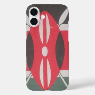 Vintag Kenya Flag Harambe Design iPhone 16 Plus Hülle
