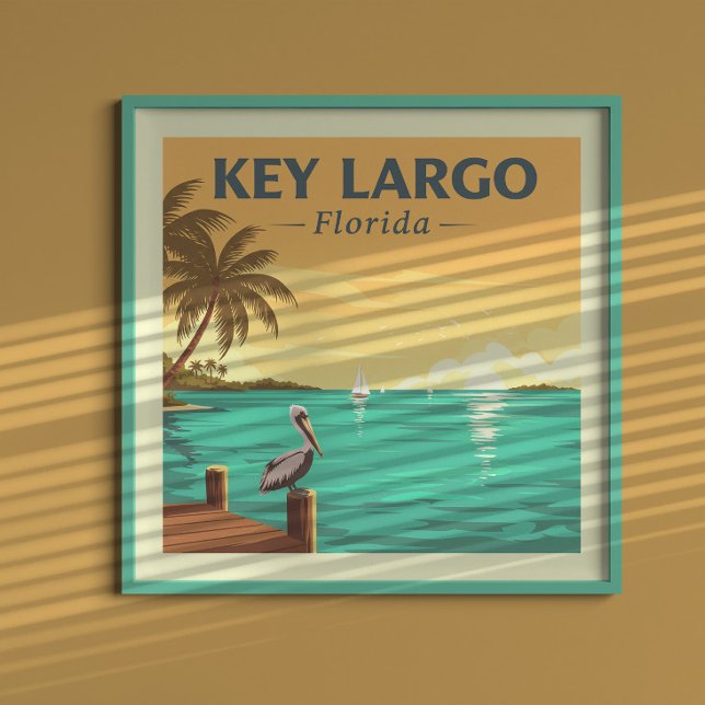Vintag Key Largo Florida Poster (Von Creator hochgeladen)