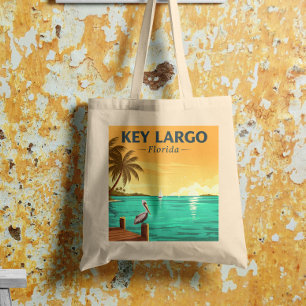 Vintag Key Largo Florida Tragetasche
