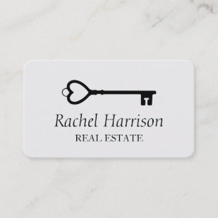 Vintag Key Real Anwesen Interieur Designer Appeal Visitenkarte