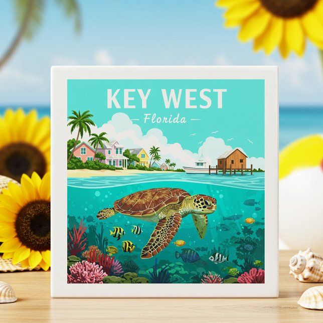 Vintag Key West Florida Fliese (Von Creator hochgeladen)