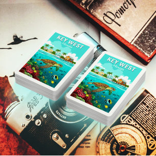 Vintag Key West Florida Spielkarten