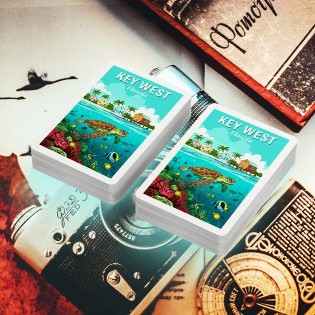 Vintag Key West Florida Spielkarten (Von Creator hochgeladen)