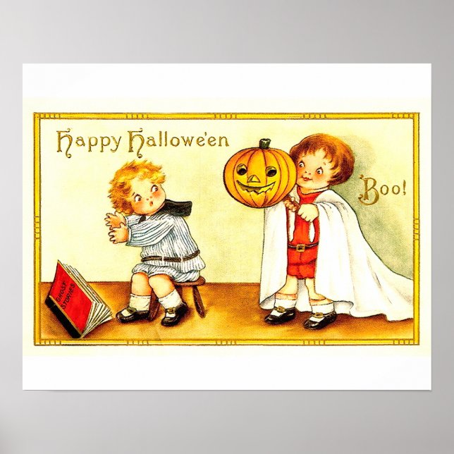 Vintag Kids Happy Halloween Poster (Vorne)