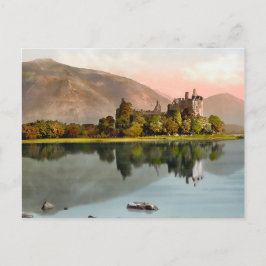 Vintag Kilchurn Castle Scotland Postkarte