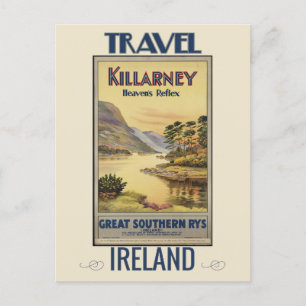 Vintag Killarney Irland Reisen Postkarte