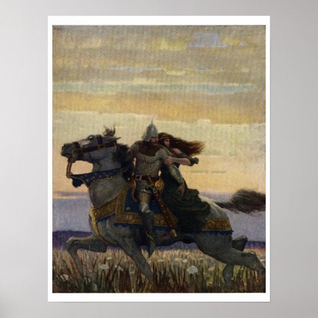 Vintag King Arthur Serie 1 Art Print Poster (Vorne)