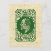 Vintag King Edward VII Prepaid Envelope Halfpenny