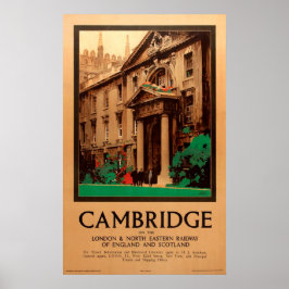 Vintag Kings Uni Cambridge Fred Taylor Reisen Poster