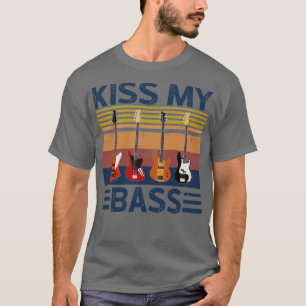 Vintag Kiss My Bass Guitar T-Shirt