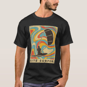 Vintag Kite Surfsport Retro Poster T-Shirt