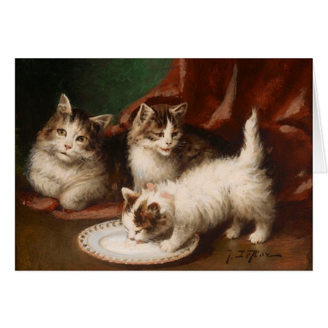 Vintag Kittens von Jules Gustave LeRoy (Vorderseite (Horizontal))