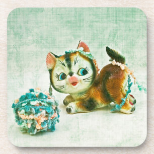 Vintag Kitty Cat Untersetzer