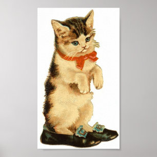 Vintag Kitty Poster