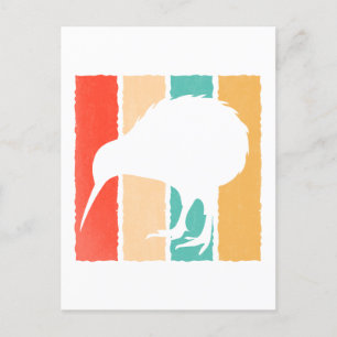 Vintag Kiwi Bird Lover Retro Style Kiwi Bird Postkarte