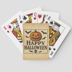 Vintag/klassisch Halloween Jack-o-Laterne Spielkarten