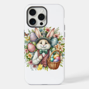 Vintag/klassisch Niedlich Osterhase iPhone 15 Pro Max Hülle