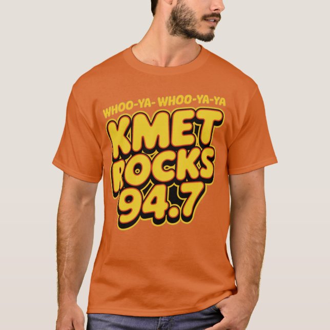 Vintag KMET Rocks 94,7 T-Shirt (Vorderseite)