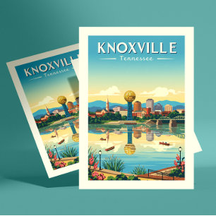 Vintag Knoxville Tennessee Postkarte