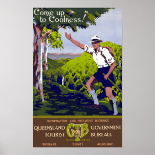 Vintag kommen auf Coolness Queensland Australien Poster