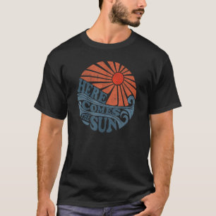 Vintag kommt hier der Niedliche Retro-Strand der 7 T-Shirt