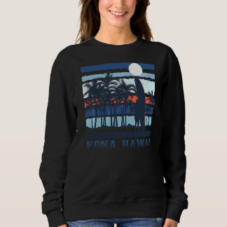 Vintag Kona Hawaii Hawaiian Beach 80er Surf Surfer Sweatshirt