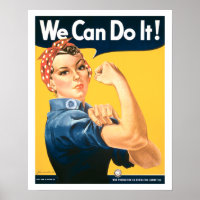 Vintag können wir es machen Rosie Poster