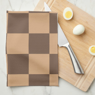 Vintag kontrolliert in Warm Browns Geschirrtuch