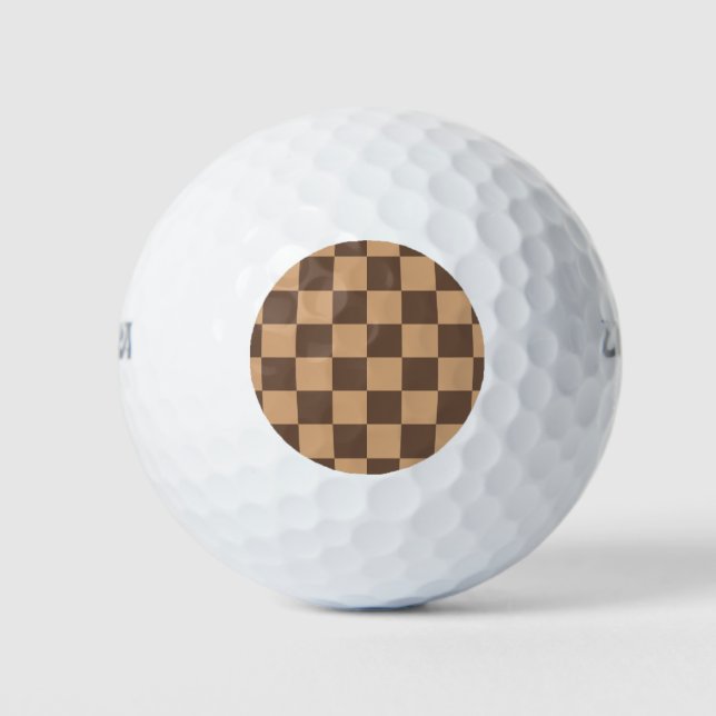 Vintag kontrolliert in Warm Browns Golfball (Vorderseite)
